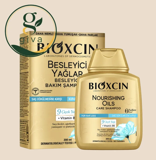 شامپو موهای خشک و آسیب دیده بیوکسین مدل NOURISHING OILS حاوی 9 روغن طبیعی