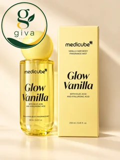میست وانیلی مو و بدن مدیکیوب Glow Vanilla حجم ۲۵۰ میلی‌لیتر
